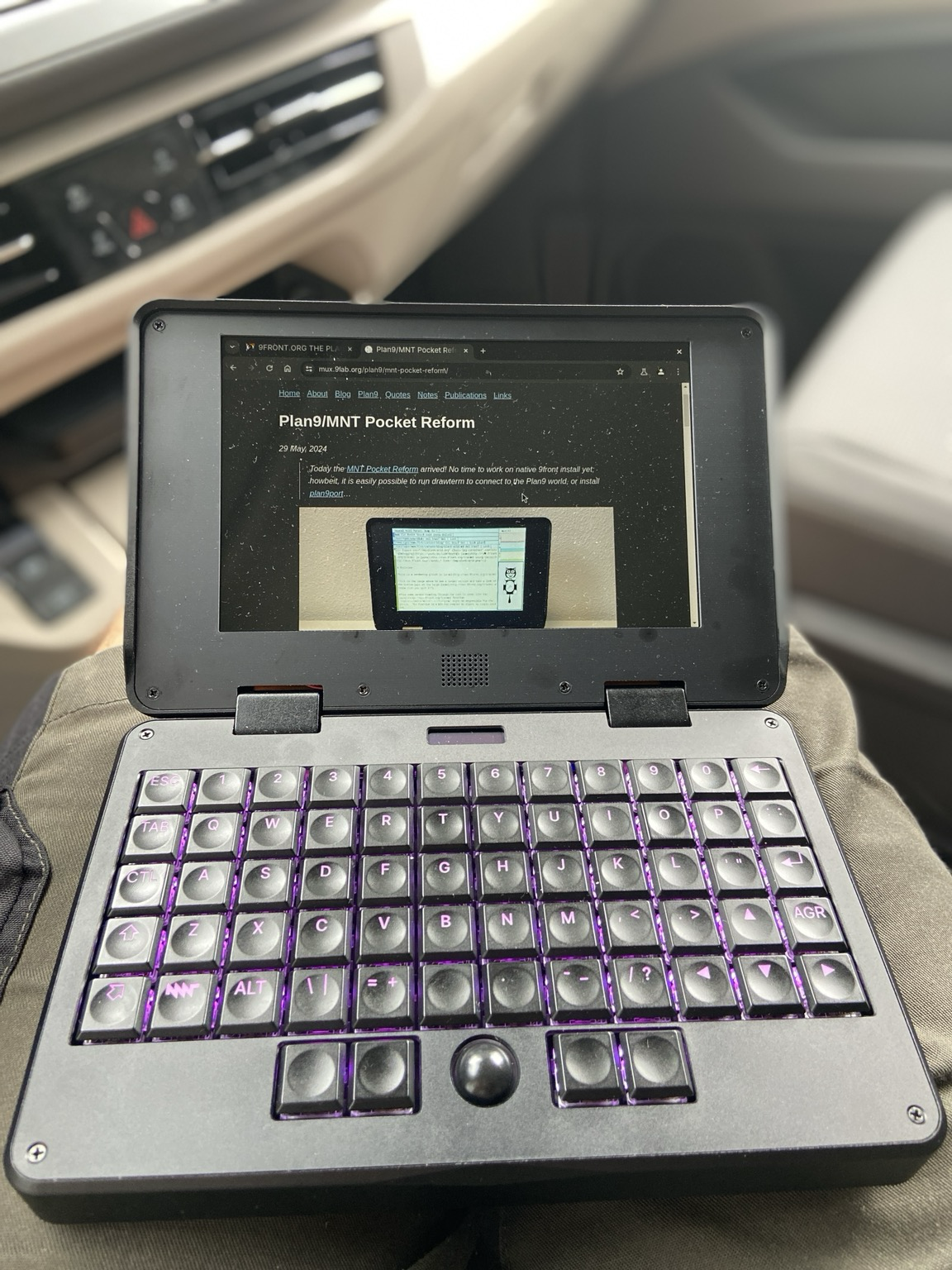 Using MNT Pocket Reform on the go…